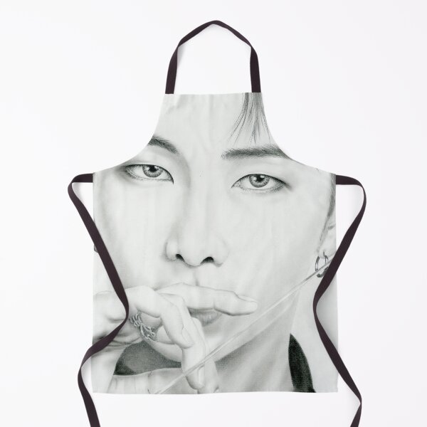 Item preview, BTS RM Kim Namjoon hand drawn charcoal portrait designed and sold by CloudLily.