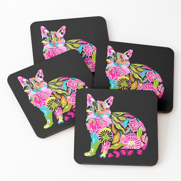 Item preview, Vibrant Cat Summer Color Tortoiseshell Cat designed and sold by Pixelchicken.