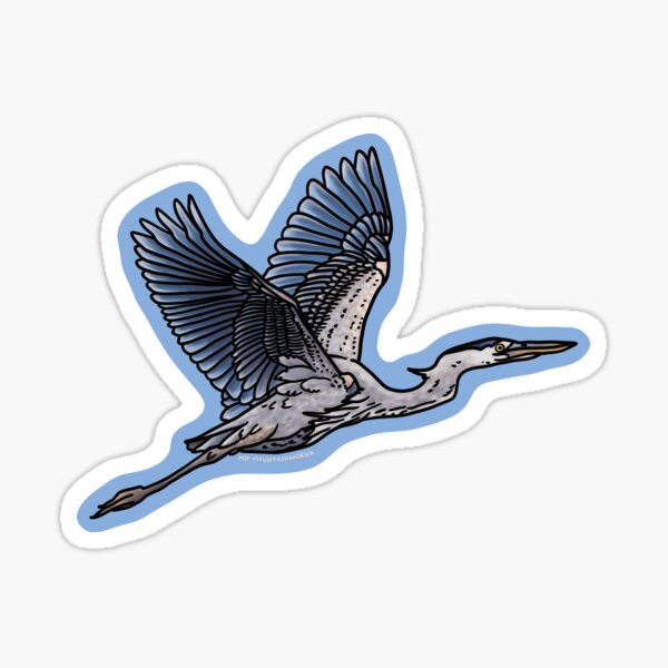 Item preview, Great Blue Heron in Flight designed and sold by mpmountainworks.