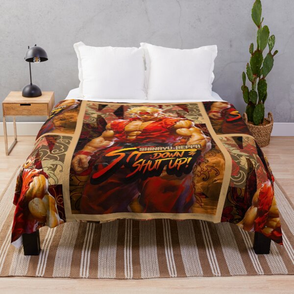 Item preview, Ken Sit Down and Shut Up Retro Street Fighter Gaming Art Shirt designed and sold by Back2Collage.