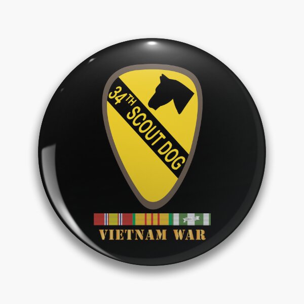 Item preview, 34th Scout Dog Platoon w VN SVC wo Txt X 300 designed and sold by Military Insignia Products.