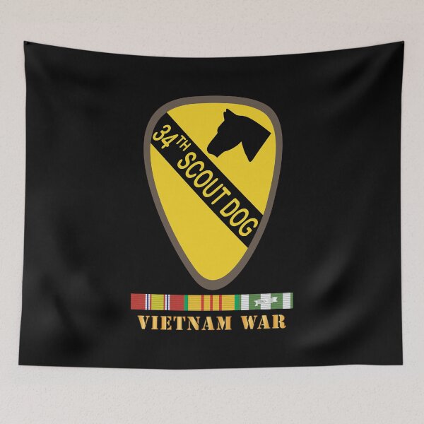 Item preview, 34th Scout Dog Platoon w VN SVC wo Txt X 300 designed and sold by Military Insignia Products.