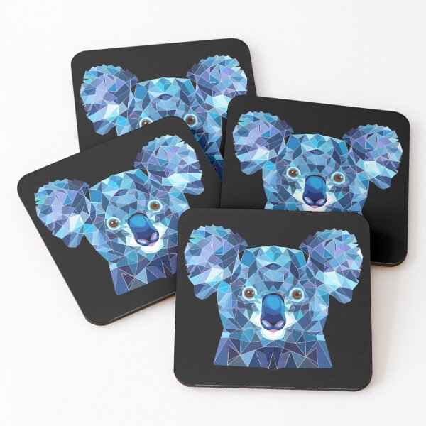 Item preview, Blue Crystal Ice Sapphire Animal Geometric Koala Shapes designed and sold by Leonardo Palumbo.
