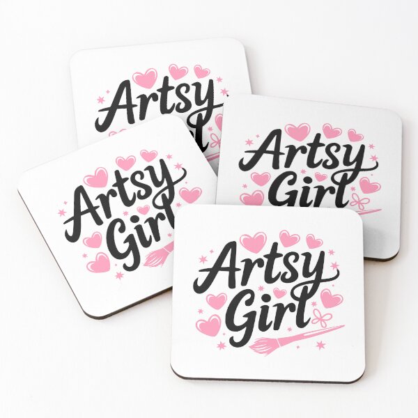 Item preview, Artsy Girl! Pink Girly Artistic designed and sold by PMCreative.