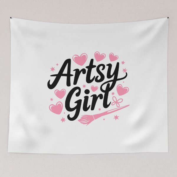 Item preview, Artsy Girl! Pink Girly Artistic designed and sold by PMCreative.