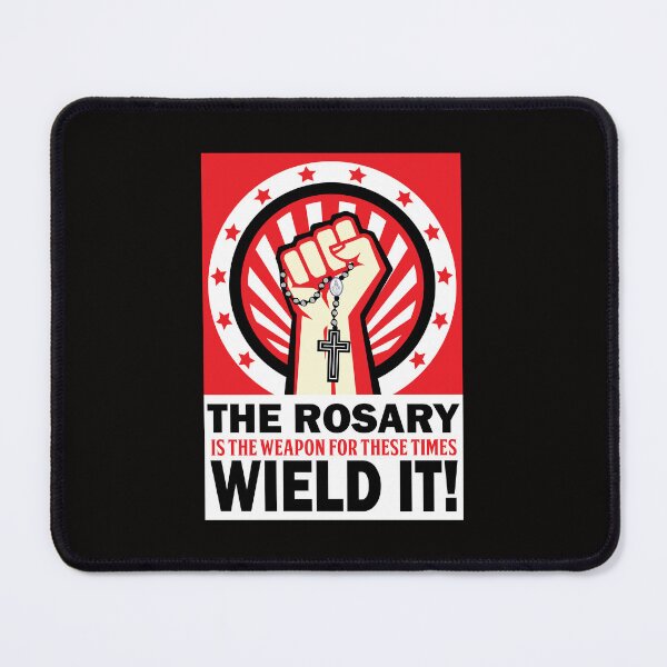 Item preview, The Rosary Is A Weapon (Red version) designed and sold by Loreto Studio.