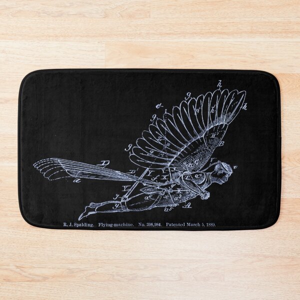 Item preview, Vintage Flying Machine Patent Drawing designed and sold by drawbey.