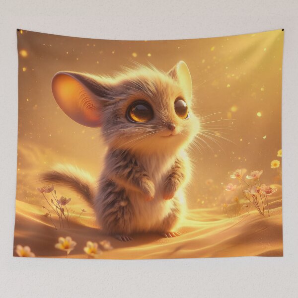 Item preview, Cute Jerboa in Desert, Ai Generated Art designed and sold by ACC .