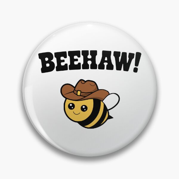 Item preview, Bee Haw! Funny Cowboy Bee Pun designed and sold by PMCreative.