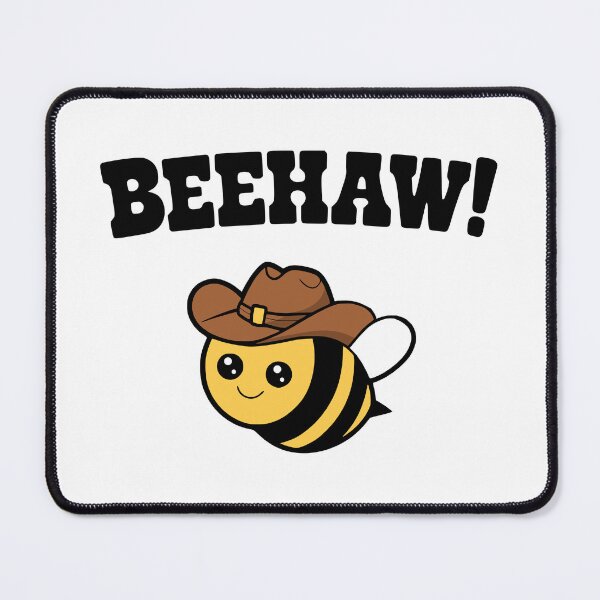 Item preview, Bee Haw! Funny Cowboy Bee Pun designed and sold by PMCreative.