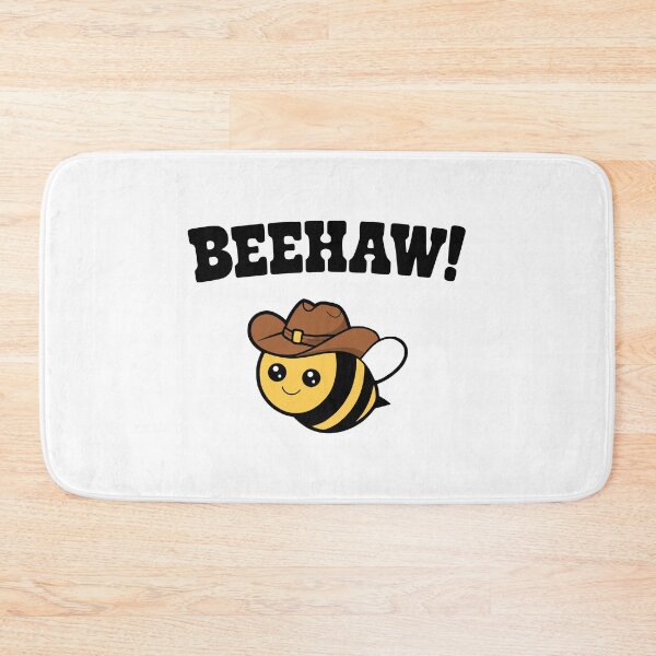Item preview, Bee Haw! Funny Cowboy Bee Pun designed and sold by PMCreative.