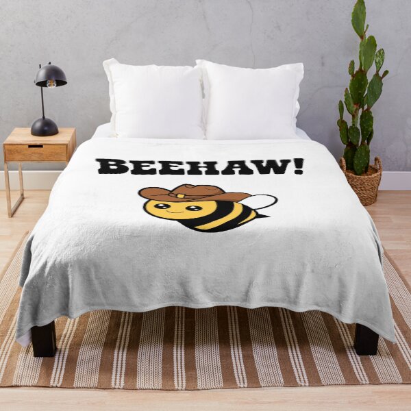 Item preview, Bee Haw! Funny Cowboy Bee Pun designed and sold by PMCreative.