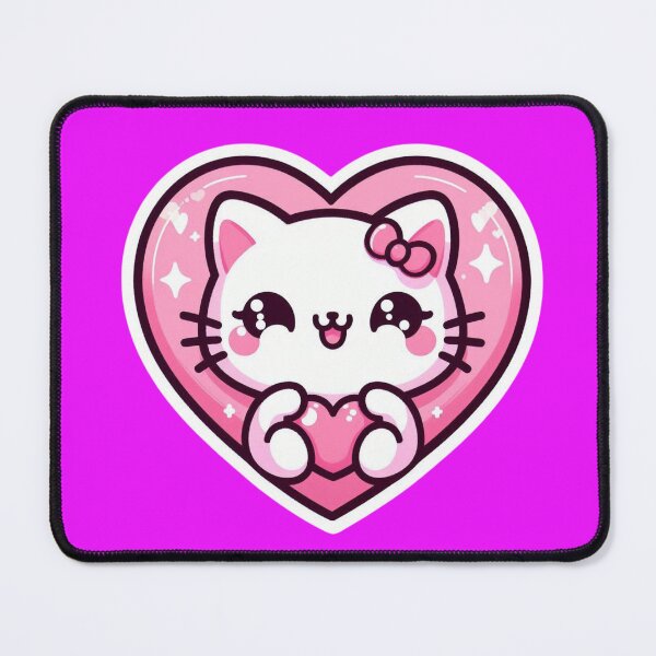 Item preview, Pink Kitty Valentines Day designed and sold by ArtistEmbrace.