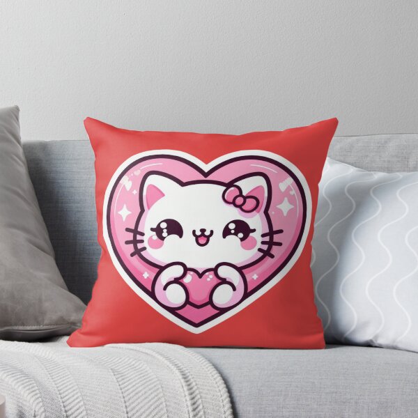 Item preview, Pink Kitty Valentines Day designed and sold by ArtistEmbrace.