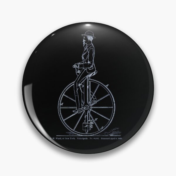 Item preview, Vintage Bicycle Patent Drawing designed and sold by drawbey.