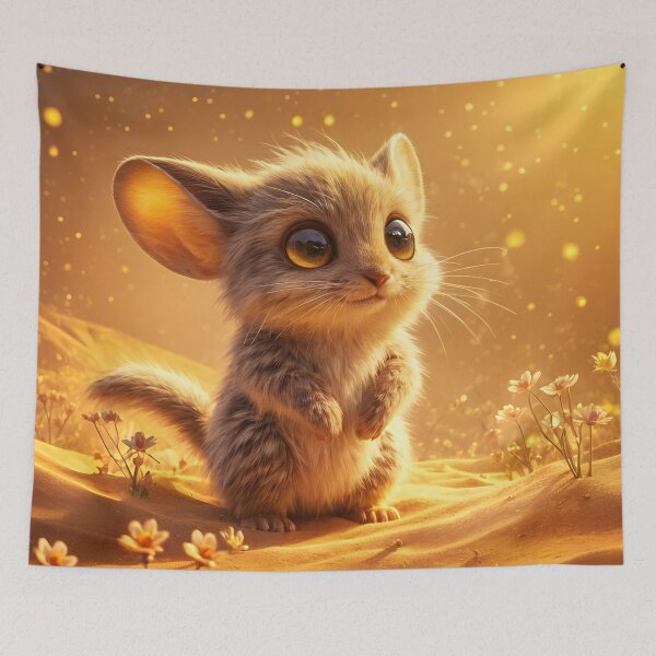 Item preview, Cute Jerboa in Desert, Ai Generated Art designed and sold by ACC .