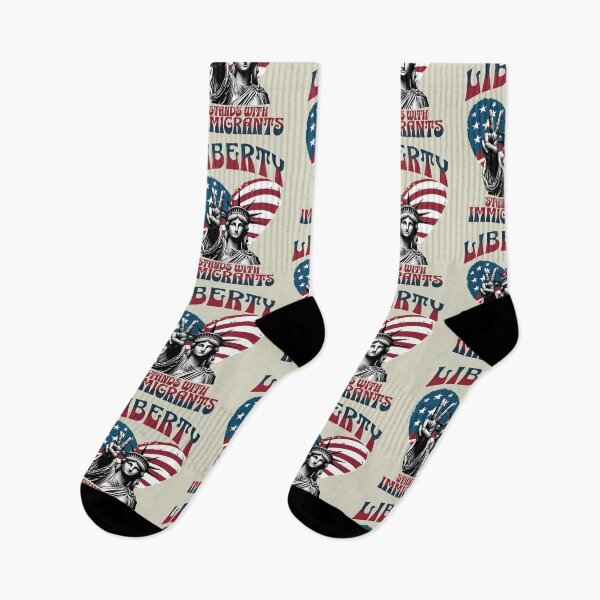 Item preview, Support immigrants - Liberty stands with Immigrants designed and sold by Tee-Craftify.