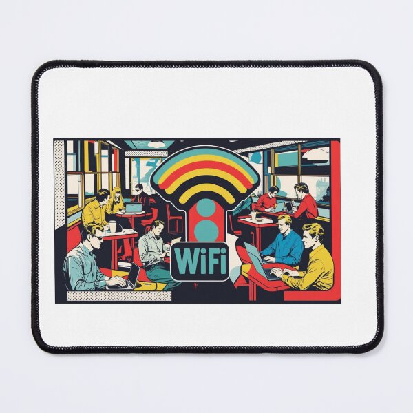 Item preview, coffee shop with Wi-Fi". designed and sold by Laugh & Rewind .