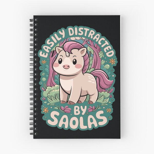 Item preview, Easily Distracted By Saolas Cute Forest Asian Unicorn designed and sold by madtoyman.