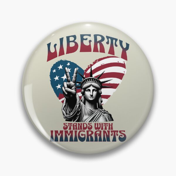Item preview, Support immigrants - Liberty stands with Immigrants designed and sold by Tee-Craftify.