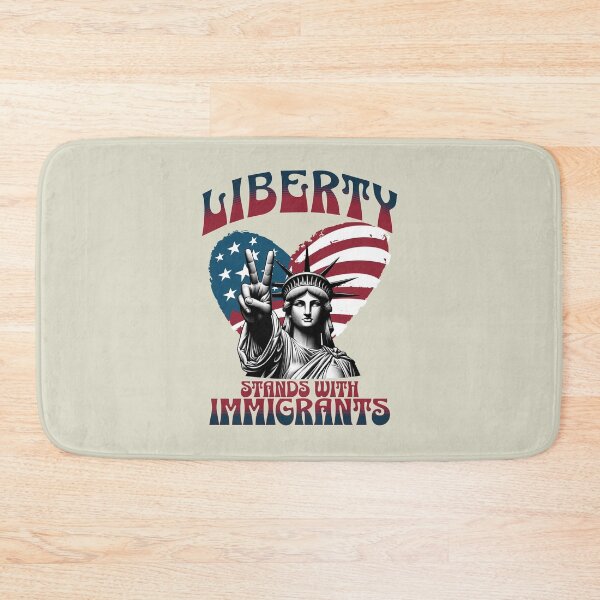 Item preview, Support immigrants - Liberty stands with Immigrants designed and sold by Tee-Craftify.