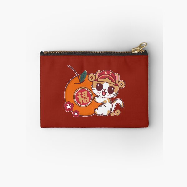 Item preview, Lucky Cat with Prosperity Orange designed and sold by BGMeYou.