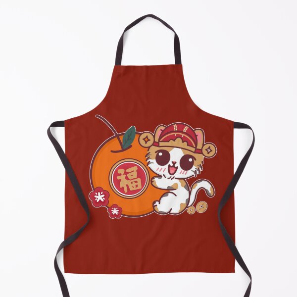 Item preview, Lucky Cat with Prosperity Orange designed and sold by BGMeYou.