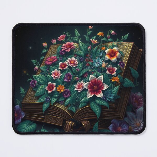Item preview, Flowers growing from a book designed and sold by Ink And Inspire.