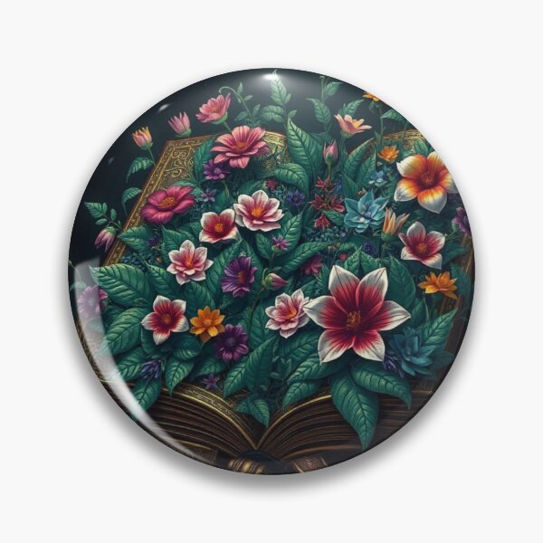 Item preview, Flowers growing from a book designed and sold by Ink And Inspire.