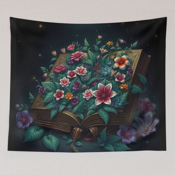 Item preview, Flowers growing from a book designed and sold by Ink And Inspire.
