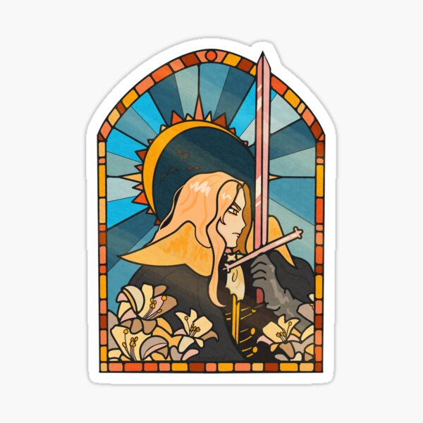 Item preview, stained glass dhampir  designed and sold by oxymoron nonsense.