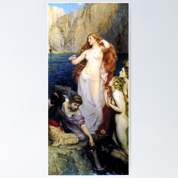 Item preview, The Pearls of Aphrodite - Herbert James Draper designed and sold by forgottenbeauty.