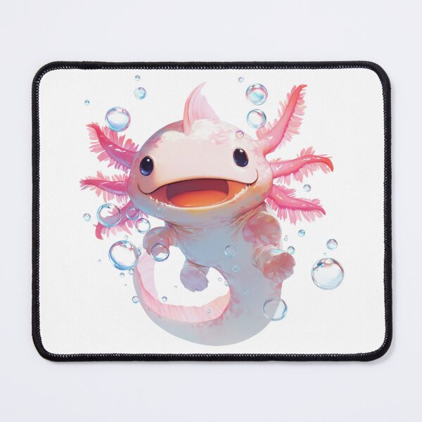 Item preview, Cute happy axolotl with bubbles designed and sold by SMARTKIT  DESIGNAGENCY.