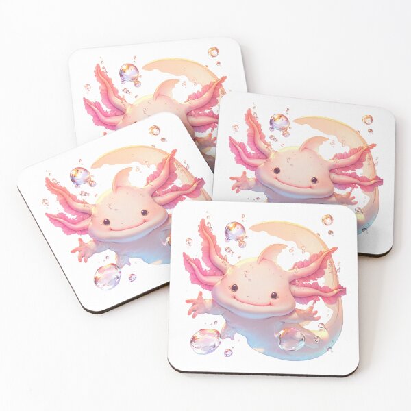 Item preview, Cute happy axolotl with bubbles designed and sold by SMARTKIT  DESIGNAGENCY.