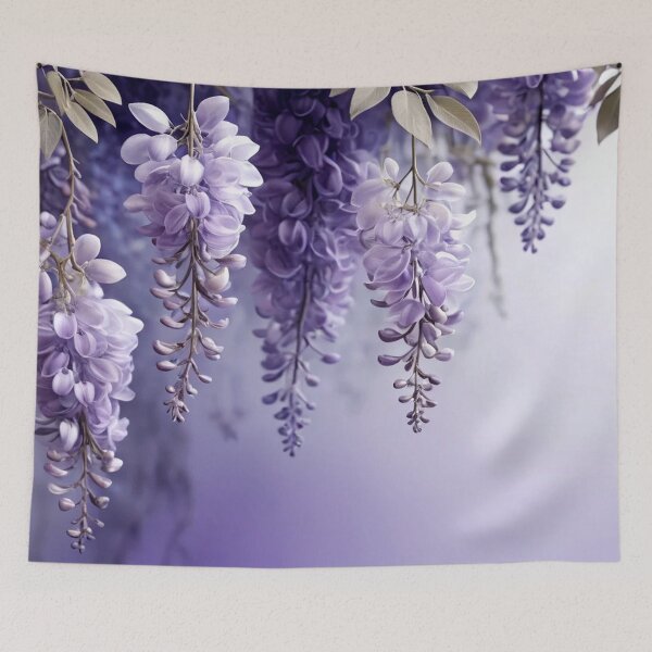 Item preview, Wisteria Dream: Cascading Lavender Florals designed and sold by semenol.