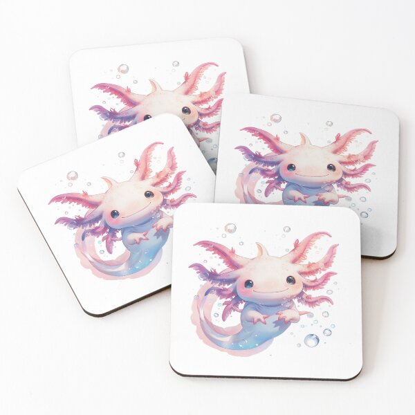 Item preview, Cute happy axolotl with bubbles designed and sold by SMARTKIT  DESIGNAGENCY.