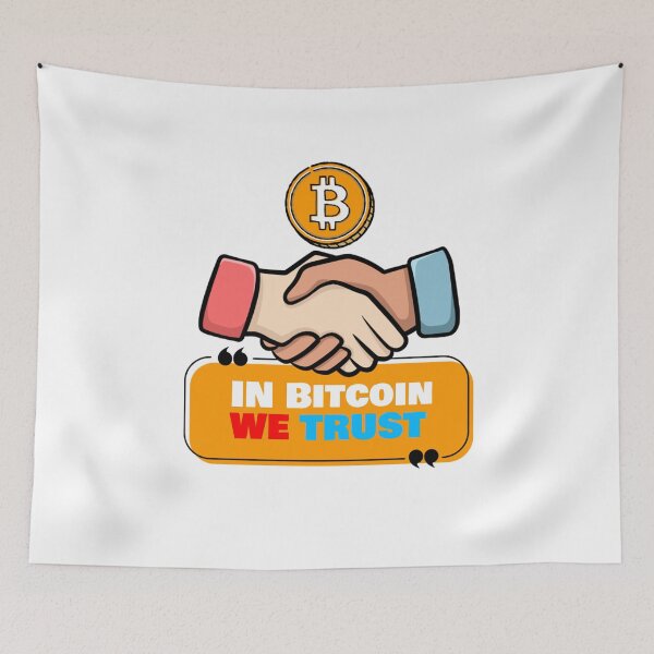 Item preview, We trust in Bitcoin designed and sold by Never Stop Trading.