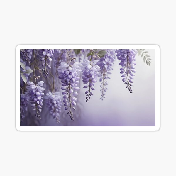 Item preview, Wisteria Dream: Cascading Lavender Florals designed and sold by semenol.