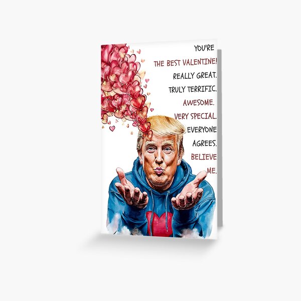 Item preview, Trump Valentine designed and sold by Roy & Tiffany.