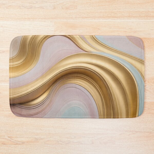 Item preview, Liquid Gold: Flowing Golden Streams with Pastel Highlights designed and sold by semenol.