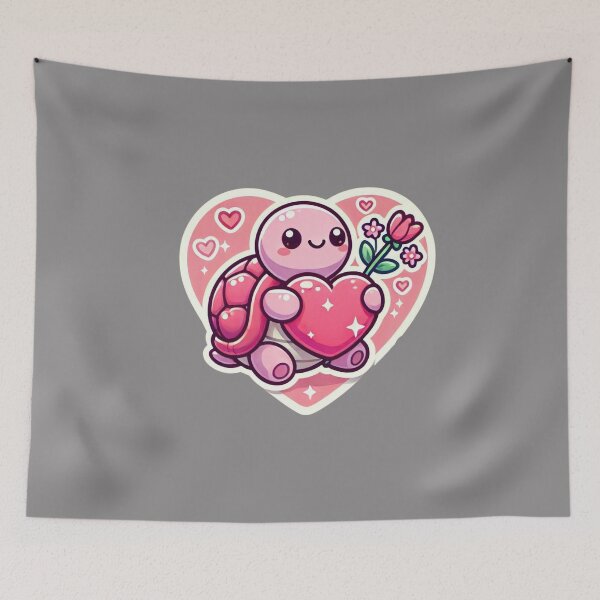 Item preview, Pink Turtle Valentines Day designed and sold by ArtistEmbrace.