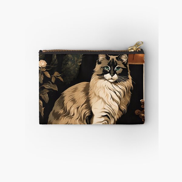 Item preview, Vintage Cat Art: Tawny Cat in a Gothic Setting | Animal Art | Gothic Art | Cat Art | Vintage Cat Illustration designed and sold by UnhingedBird.