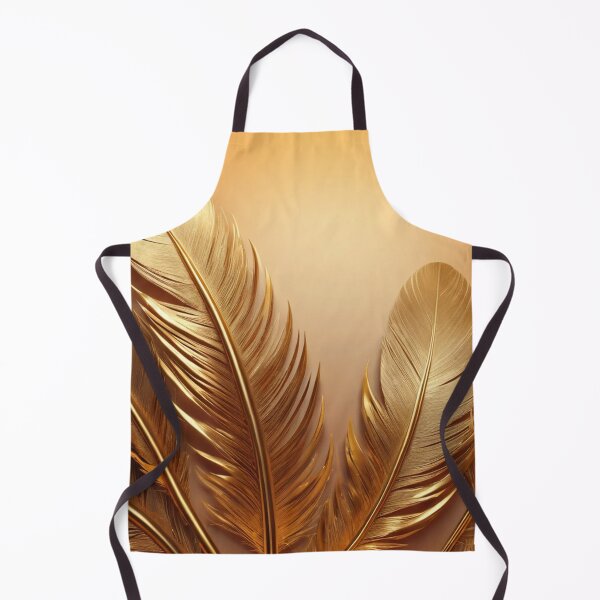 Item preview, Golden Feathers: Metallic Elegance on Sunset Gradient designed and sold by semenol.