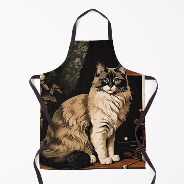 Item preview, Vintage Cat Art: Tawny Cat in a Gothic Setting | Animal Art | Gothic Art | Cat Art | Vintage Cat Illustration designed and sold by UnhingedBird.