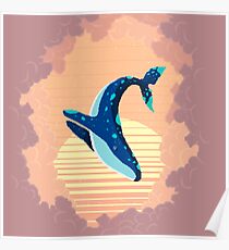 Sky Whale Poster