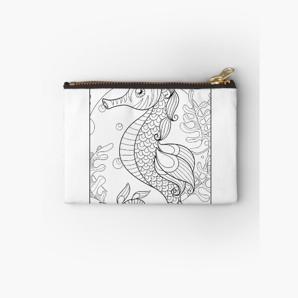 Item preview, Seahorse #3 Coloring Page Pattern  designed and sold by DavidColoring.