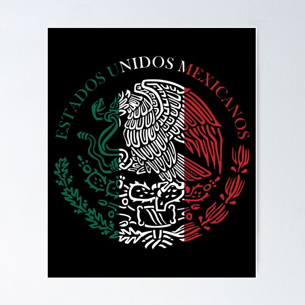 Item preview, Mexican Eagle Emblem Mexico Flag designed and sold by Blok45.