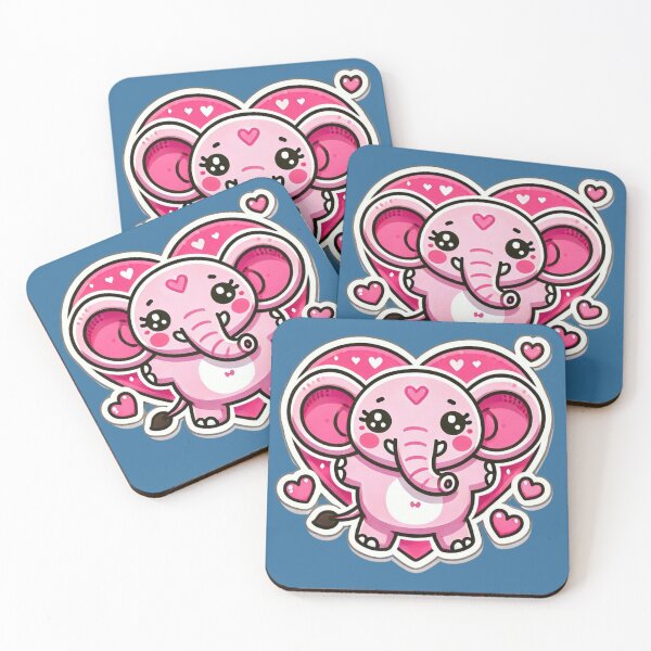 Artikelvorschau, Rosa Elefant Valentinstag entworfen und verkauft von ArtistEmbrace.