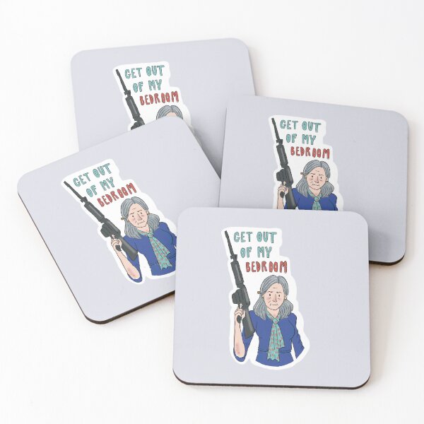 Item preview, Catherine Standish Get Out of my Bedroom Illustration / Sticker designed and sold by ShopInSlough.
