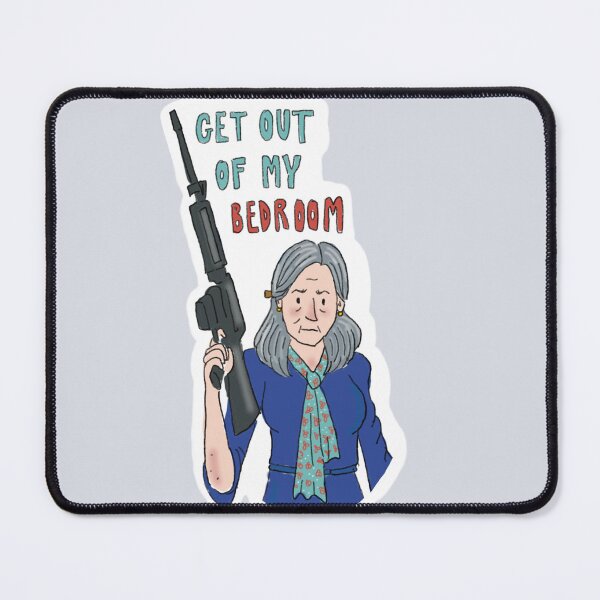 Item preview, Catherine Standish Get Out of my Bedroom Illustration / Sticker designed and sold by ShopInSlough.